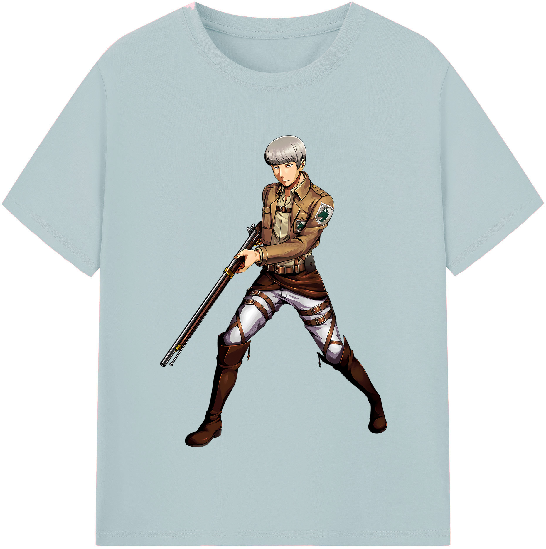 （画像用） 進撃の巨人 Attack on Titan 綿100％半袖Tシャツ（フロントプリント）